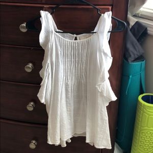 White flow-y tank top. Worn once.